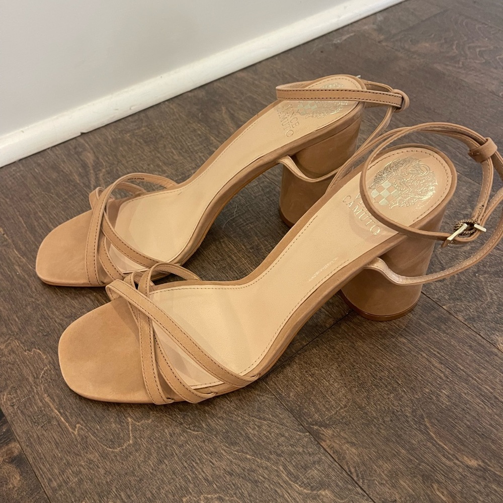 Vince Camuto tan heels